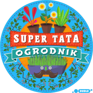 Koszulka Biała - Super Tata Ogrodnik