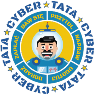 Cyber Tata - Kubek biały dla taty