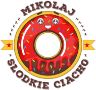 Mikołaj Słodkie Ciacho - Kubek biało-kolorowy z imieniem