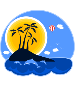 Koszulka chłopięca czarna na wakacje i lato - Hot Summer Adventure