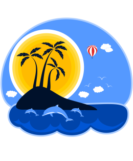 Bluza damska czarna na wakacje i lato - Hot Summer Adventure