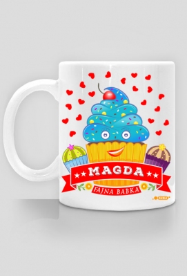 Magda Fajna Babka - Kubek biały z imieniem - Dudle