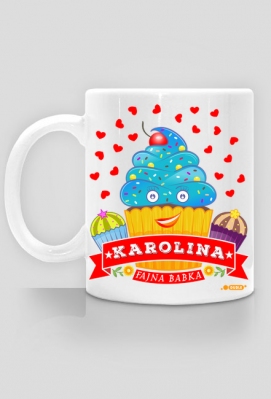 Karolina Fajna Babka - Kubek biały z imieniem - Dudle