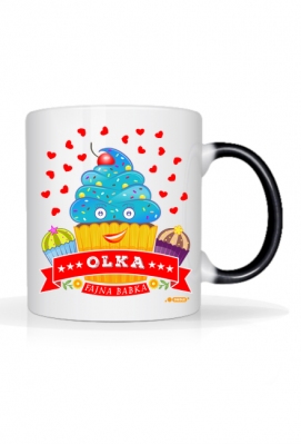 Olka Fajna Babka - Kubek magiczny z imieniem - Dudle