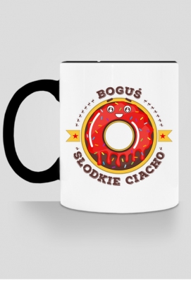 Boguś Słodkie Ciacho - Kubek biało-kolorowy z imieniem - Dudle