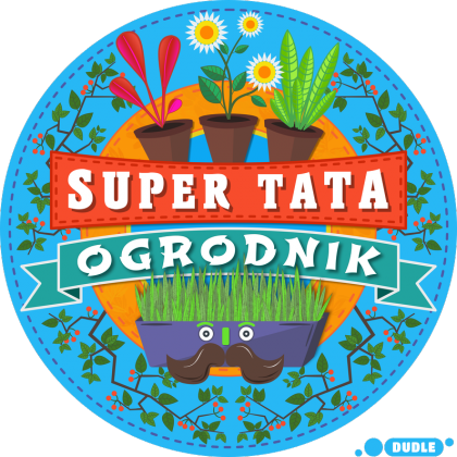 Koszulka Biała - Super Tata Ogrodnik