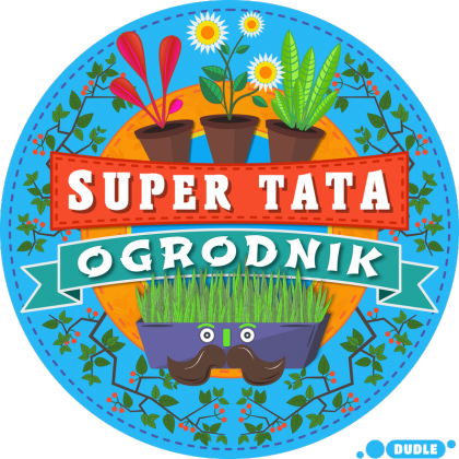 Koszulka Czarna - Super Tata Ogrodnik