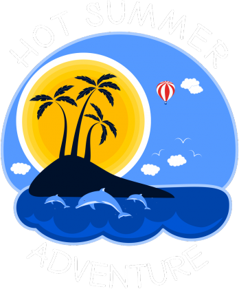 Body niemowlęce czarne na wakacje i lato - Hot Summer Adventure