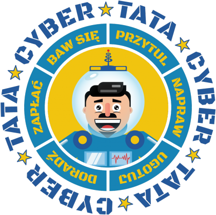 Cyber Tata - Poszewka dekoracyjna na poduszkę jaśka dla Taty
