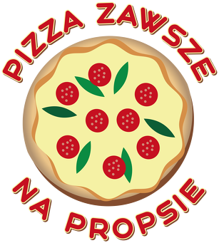 Pizza Zawsze Na Propsie - Kubek z sercem