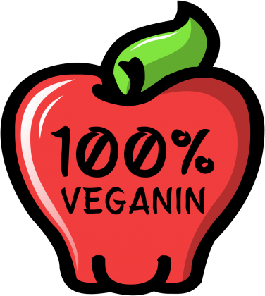 100% Veganin - Koszulka damska z długim rękawem