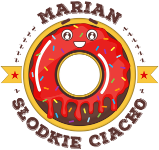 Marian Słodkie Ciacho - Kubek biało-kolorowy z imieniem