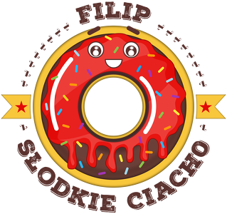 Filip Słodkie Ciacho - Kubek biało-kolorowy z imieniem