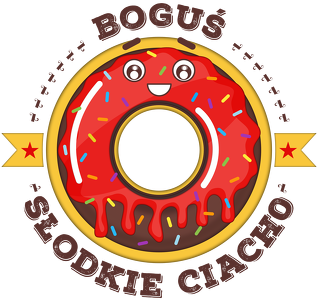 Boguś Słodkie Ciacho - Kubek biało-kolorowy z imieniem
