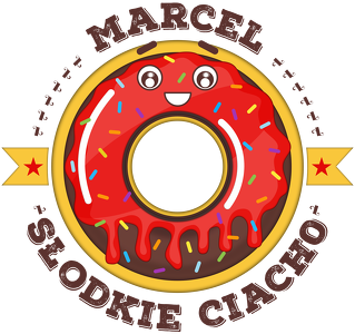 Marcel Słodkie Ciacho - Kubek biało-kolorowy z imieniem
