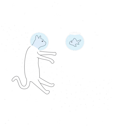 Kot i ryba w kosmosie | Cat & fish in space