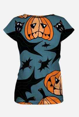 Halloween night,, dynie, nietoperze - beenudesign