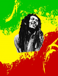 Piórnik Bob Marley reggae