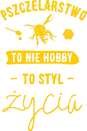 Koszulka z napisem Pszczelarstwo to nie hobby, to styl życia