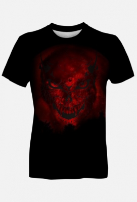 T-shirt Skull RED - pablloart