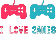 Maseczka Bawełniana "I LOVE GAMES'