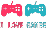 Koszulka Męska "I LOVE GAMES"