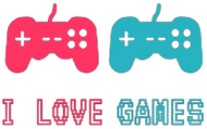 Koszulka damska "I LOVE GAMES"