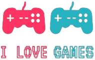 Bluza Damska klasyczna "I LOVE GAMES"