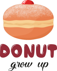 Koszulka chłopięca Donut grow up - biała