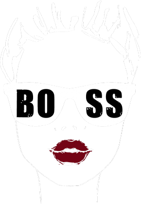 Koszulka damska na ramiączka Girl Boss - czarna