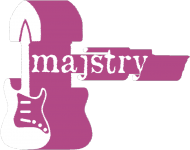 Majstry różowe logo
