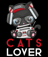Koszulka męska Cats Lover Gamer