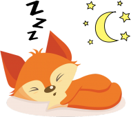 Śpiący lis chłopczyk piżama