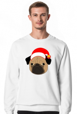 Mops w czapce Mikołaja 8 - Pomysl prezent