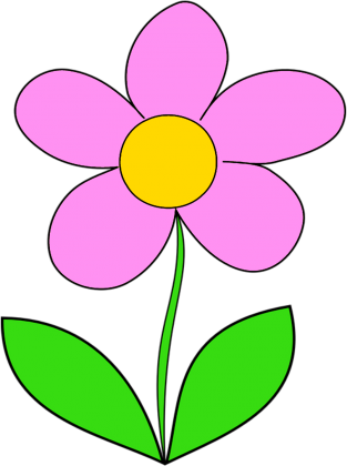 Maseczka Kolorowa biała różowy kwiat