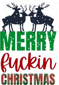Koszulka męska - Merry fuc*in Christmas