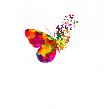 Komin na twarz - Motyl