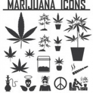Marijuana icons