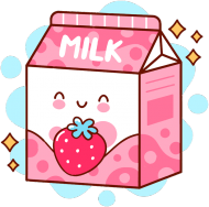 Kawaii mleko truskawkowe - koszulka damska
