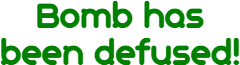 Kubek - bomb defused