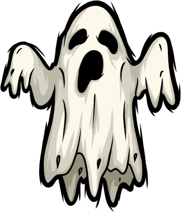 Lewitujący Duch - upiór - grafika - komiks - Halloween - męska koszulka