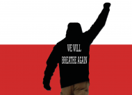 Maseczka kolorowa "We will breathe again"