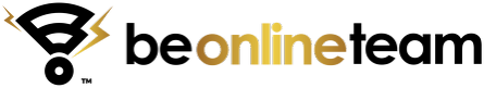 Czapka czarna - złote logo BeOnlineTeam