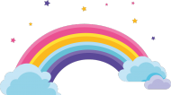 Rainbow Kids koszulka z tęczą