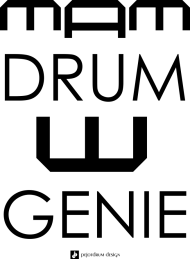 Mam Drum W Genie_czarna grafika