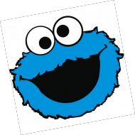 Maseczka ochronna Cookie Monster