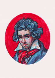 Ludwig van Beethoven - Print A1