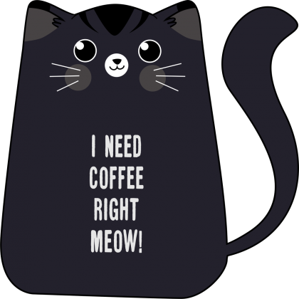 I need coffee right meow! ENG