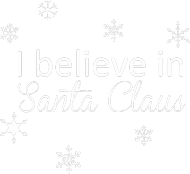 I believe in Santa Claus - wierzę w Mikołaja - świąteczna torba z nadrukiem