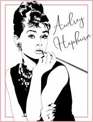 Audrey Hepburn - damska koszulka z Audrey Hepburn